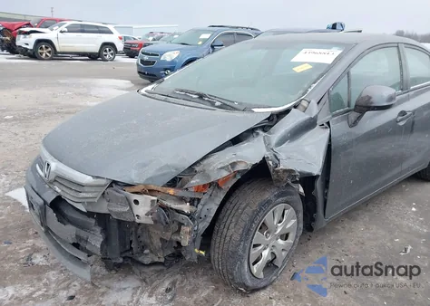2012 Honda Civic Lx from USA, damaged, VIN 2HGFB2F59CH581390